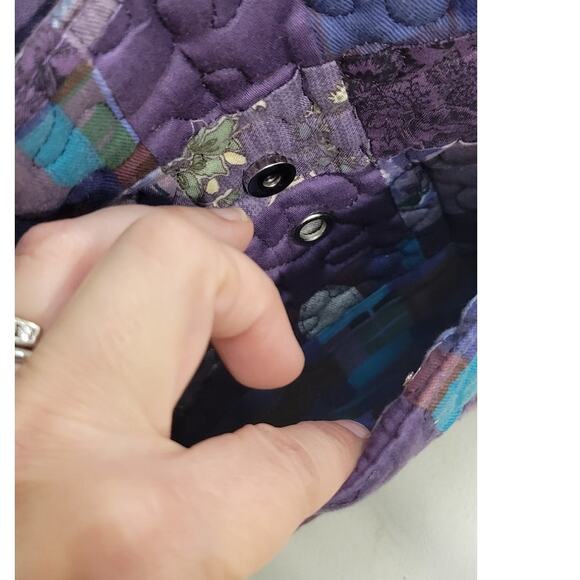 Donna Sharp Purse Crossbody Quilted Patchwork Purse Multi-Colored Boho Fun Bag - Picture 4 of 6